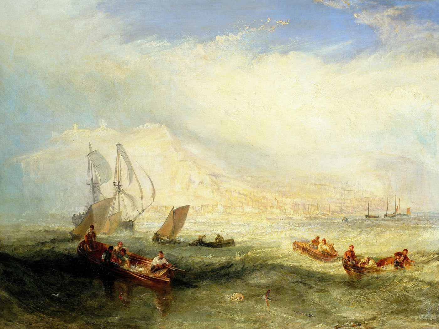 Line Fishing, Off Hastings by Turner, 1835