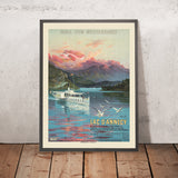 Poster di viaggio del Lago di Annecy: PLM di F. Hugo d’Alesi, 1900 