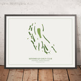 Hindhead Golf Club, Surrey: Modern Golf Course Map