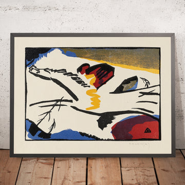 A framed image of 