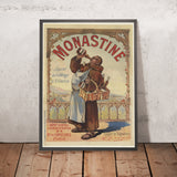 Monastine Vintage Liqueur Poster