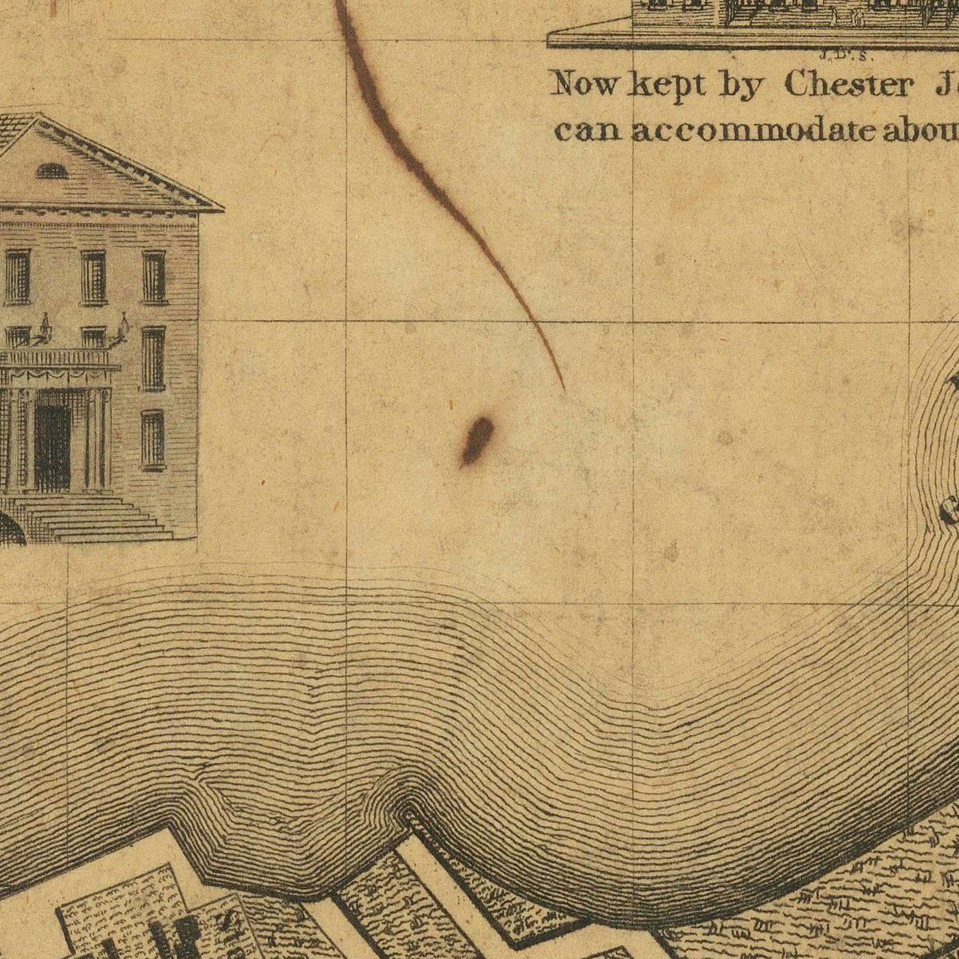 Mapa antiguo de Nueva York de Longworth, 1817: Ayuntamiento, Broadway, Wall Street, plano de Lyne, City Hotel