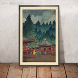 Futatsu Hall à Nikko par Hasui Kawase 1935 