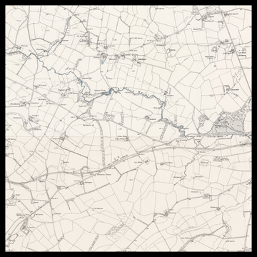 Eine alte Ordnance-Survey-Karte von East Kilbride