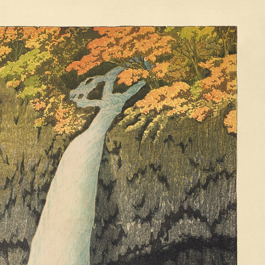 Cascata Kegon a Nikko di Hasui Kawase 1935 