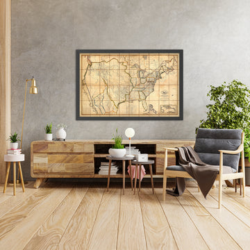 First Large Map of the USA by Melish, 1816: Great Lakes, Mississippi, Missouri, Rockies, West Indies inset