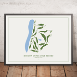 Bandon Dunes Golf Resort: Modern Golf Course Map