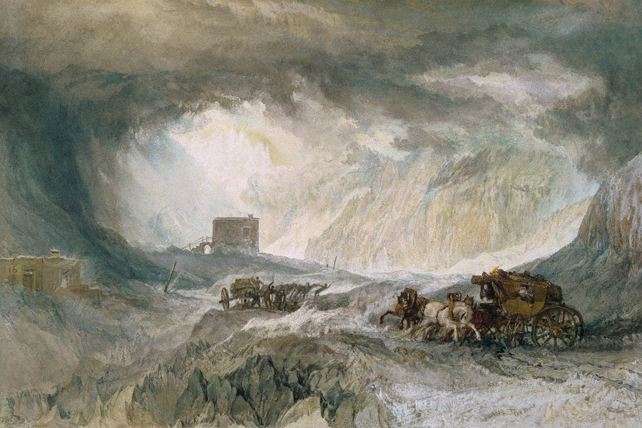 Tempesta di neve, Mont Cenis di Turner, 1820 