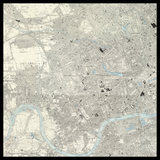 Mapa antiguo personalizado de Kensington y Chelsea 