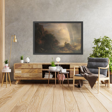 A framed image of 
