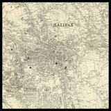 Mappa Antica Personalizzata di Halifax 