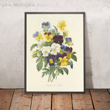 Bouquet of Pansies (Plate 67) by Pierre Joseph Redouté, 1827
