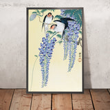 Swallows and Wisteria by Ohara Koson, 1930s