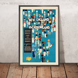 New England Reiseplakat: Vacationland von John Held, Jr., 1928 