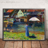 Kallmünz – Gabriele Münter painting I by Wassily Kandinsky, 1903