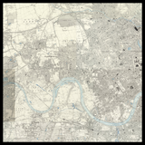 Personalisierte alte Karte von Hammersmith und Fulham 