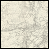 Mapa antiguo personalizado de Neath 