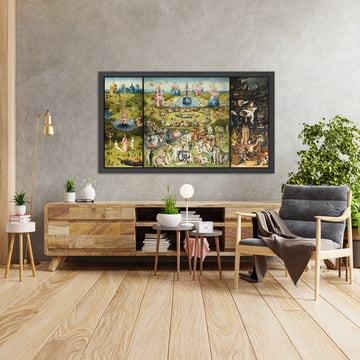 A framed image of 