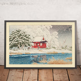 Sanctuaire Inokashira Benten dans la neige par Hasui Kawase, 1935 