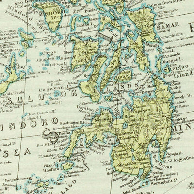 Alte Karte der Ostindien von Stanford, 1926: Indonesien, Malaysia, Philippinen, Eisenbahnen 