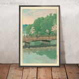 Benkei Bridge at Akasuka by Hasui Kawase, 1935