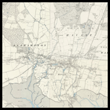 Mapa antiguo personalizado de Havant 
