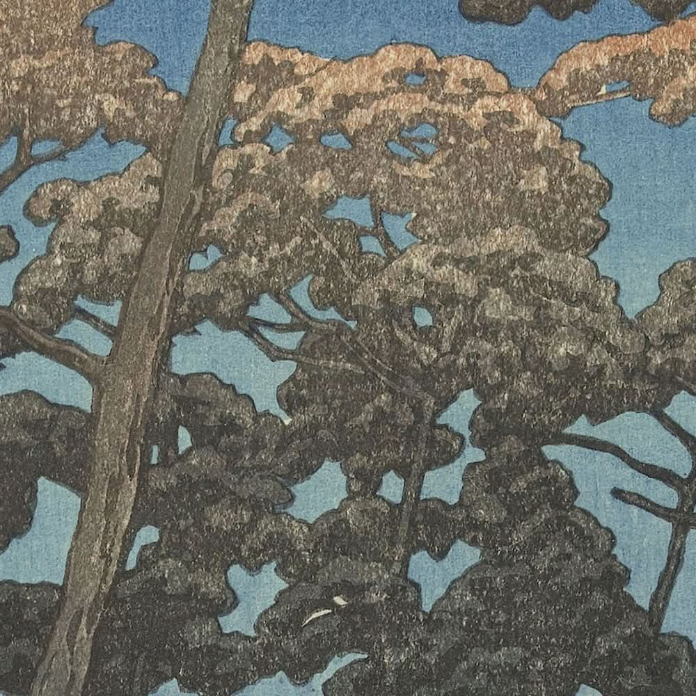 Parc Hikawa à Omiya par Hasui Kawase, 1930