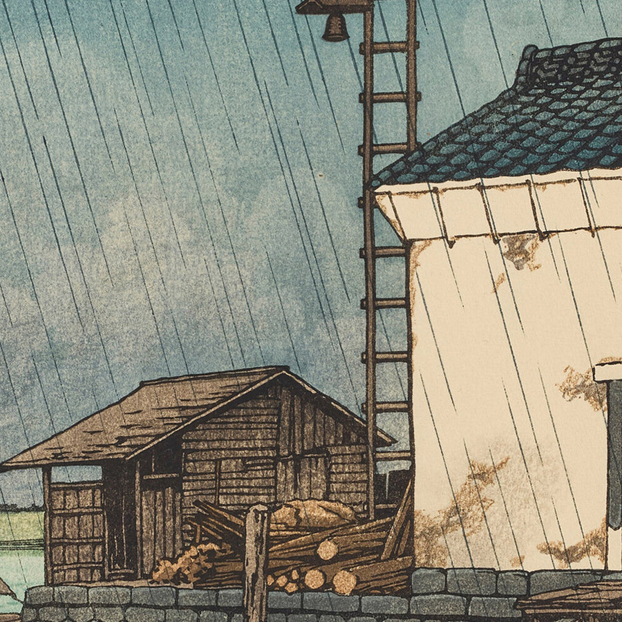 Ushibori nella pioggia di Hasui Kawase, 1935 