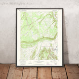 Old Map of Ridgway, Colorado by USGS, 1967 – Uncompahgre River & San Juan Mountains