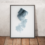 New Jersey Topographic 3D Relief Map