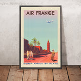 Reiseplakat Nordafrika: Air France – Nordafrika per Flugzeug von Maurice Guiraud-Rivière, 1935 