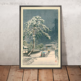 Honmon-Tempel in Ikegami von Hasui Kawase, 1935 