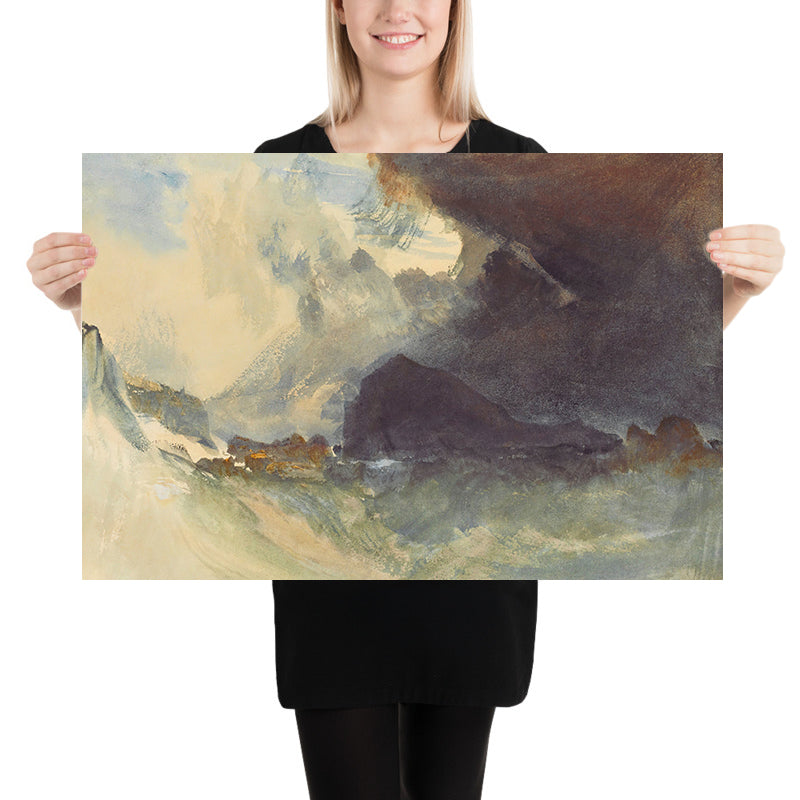 The Mewstone, Devon by Turner, 1823