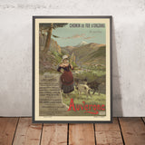 Vic-sur-Cère, Auvergne Reiseplakat: Chemins de Fer d’Orléans – Billets zu ermäßigten Preisen von F. Hugo d’Alesi, 1896 