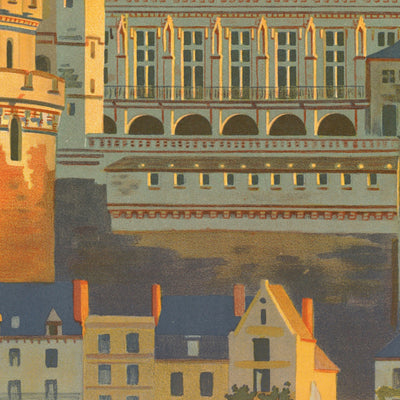 Loire Valley Travel Poster: Château d’Amboise by Constant Duval, 1922