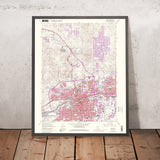 Old Map of Reno, Nevada by USGS, 1967 – Sparks, Truckee River & Mount Rose