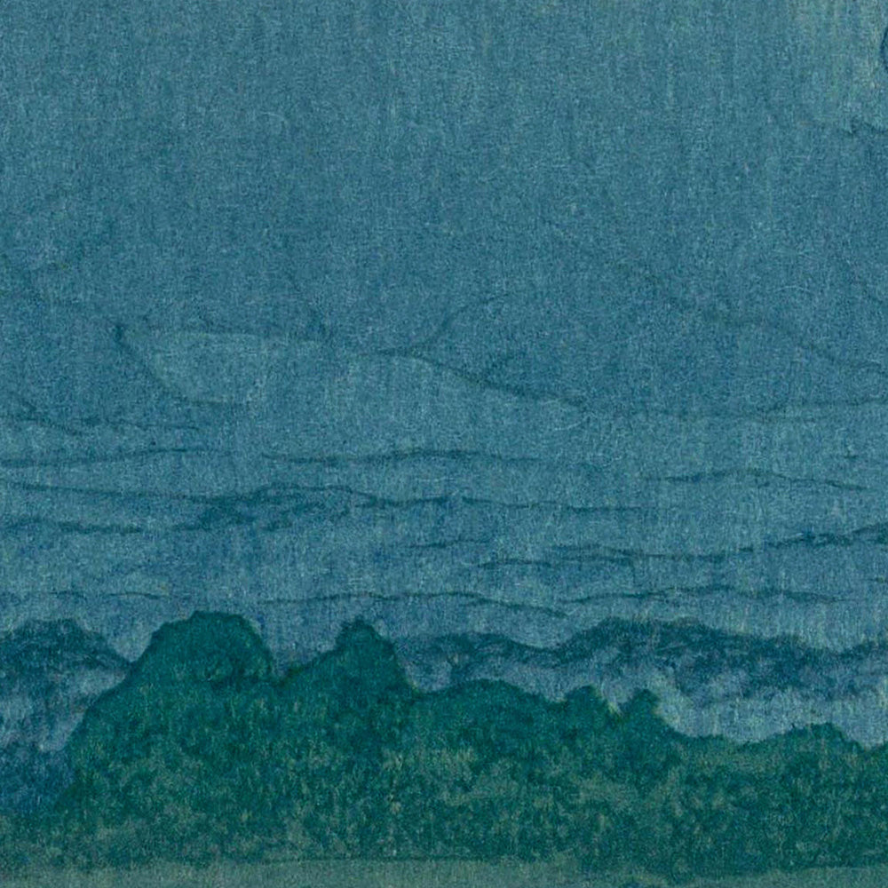 Mt. Fuji Dawn at Lake Yamanaka by Hasui Kawase, 1935