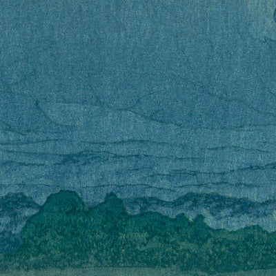 Mt. Fuji Dawn at Lake Yamanaka by Hasui Kawase, 1935