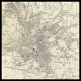 Mappa Antica Personalizzata di Stockport 