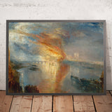 L'incendio delle Case dei Lords e dei Comuni, 16 ottobre 1834 di Turner 