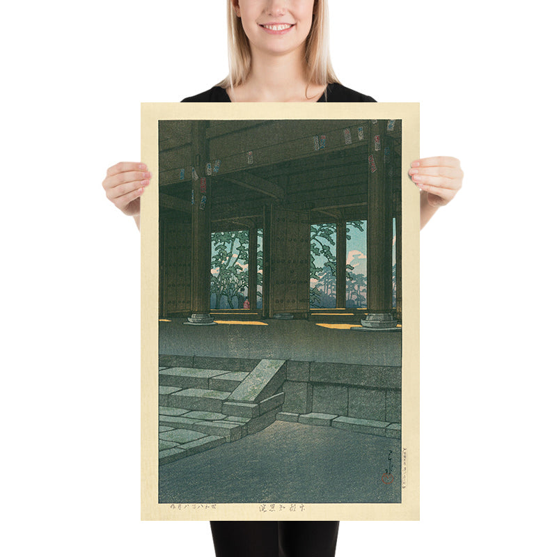 Tempio Chion-in a Kyoto di Hasui Kawase, 1935 