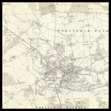 An old Ordnance Survey map of Wokingham