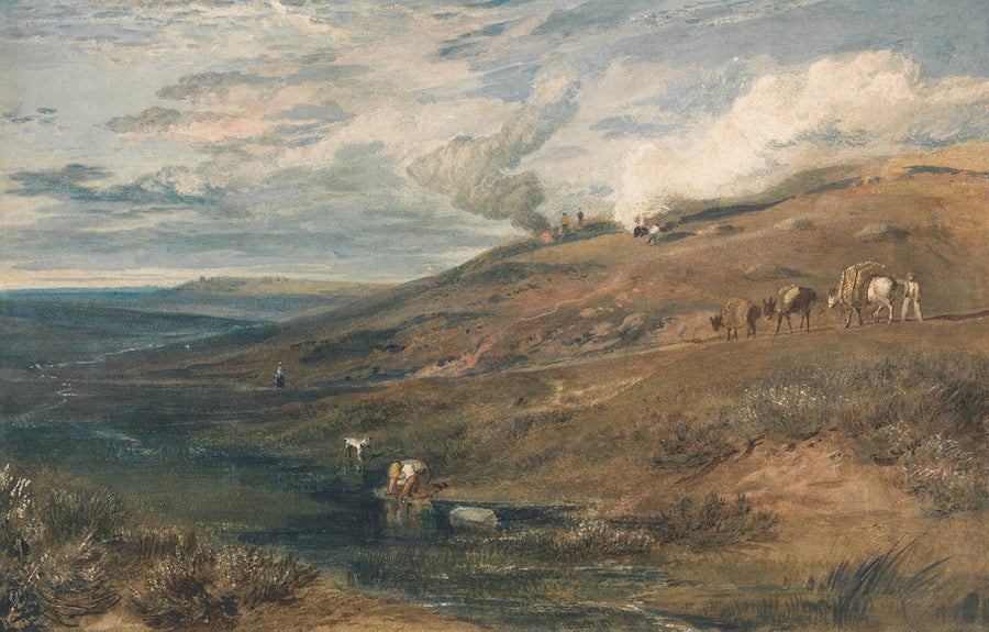 Dartmoor: La sorgente del Tamar e del Torridge di Turner, 1813 