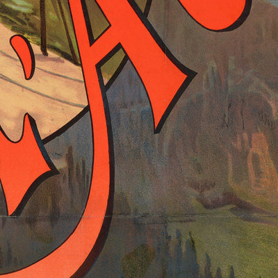 Auvergne Travel Poster: Chemin de fer d’Orléans – Région du Lioran by F. Hugo d’Alesi