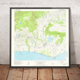 Old Map of Poipu, Hawaii by USGS, 1963 – Koloa, Port Allen & Kauai Island