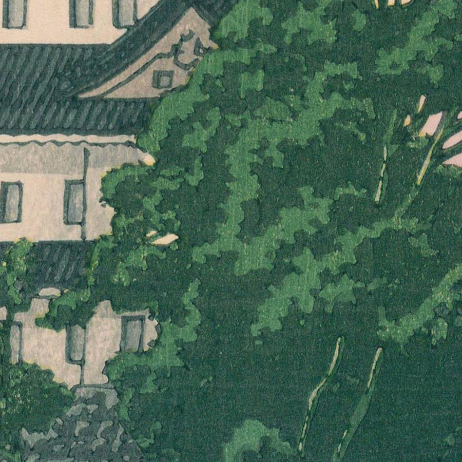 Nagoya Schloss von Hasui Kawase, 1935 