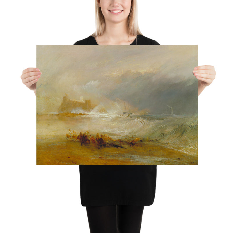 Wreckers — Costa di Northumberland, con una nave a vapore che assiste una nave al largo di Turner, 1833 