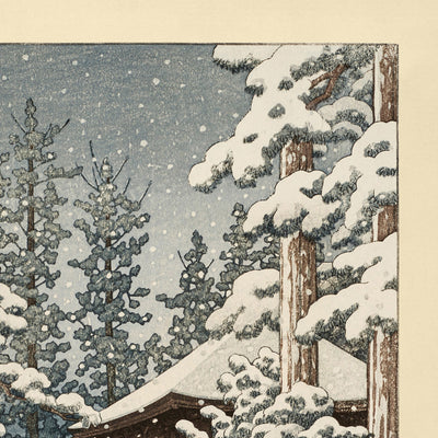 Konjiki Hall à Hiraizumi par Hasui Kawase 1935 