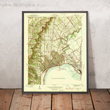 Old Map of Louisville, Kentucky by USGS, 1946 – New Albany, Ohio River & Falls of the Ohio