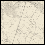 Mappa antica personalizzata di Welwyn Garden City 